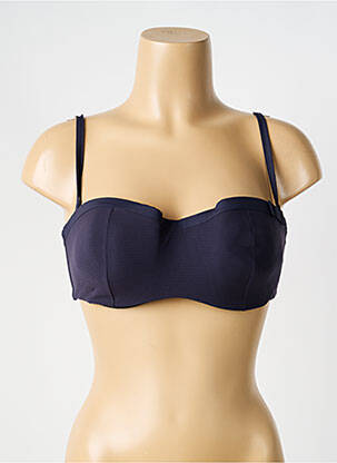 Sutien de costum de baie elasticitate top bentiță albastru HUIT femeie