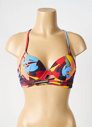 Sutien de costum de baie elasticitate top sutien modelat roșu LINGADORE femeie