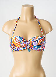 Sutien de costum de baie elasticitate top sutien modelat albastru ANTIGEL femme
