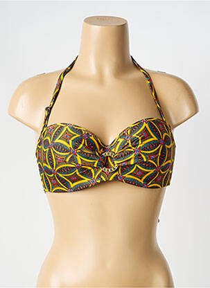 Sutien de costum de baie galben ANTIGEL femeie