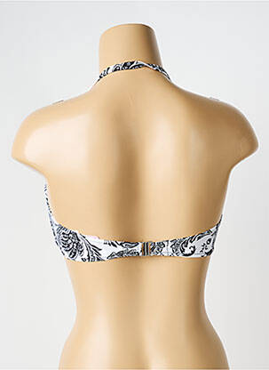 Sutien de costum de baie elasticitate top sutien modelat alb ANTIGEL femeie