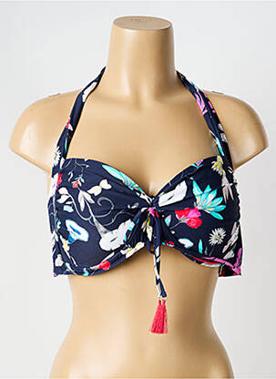 Sutien de costum de baie elasticitate top sutien modelat albastru SEAFOLLY femeie