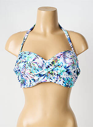 Sutien de costum de baie elasticitate top sutien modelat albastru FANTASIE femeie