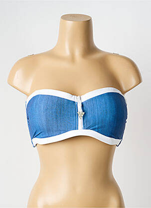 Sutien de costum de baie elasticitate top bentiță albastru SEAFOLLY femeie
