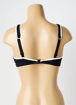 Sutien de costum de baie elasticitate sutien cupe întregi cu decolteu înalt negru HUIT femeie