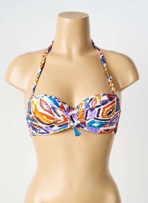 Sutien de costum de baie albastru ANTIGEL femeie