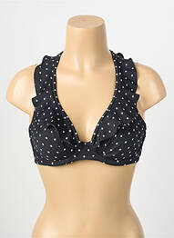 Sutien de costum de baie elasticitate sutien cupe întregi cu decolteu înalt negru FREYA femme