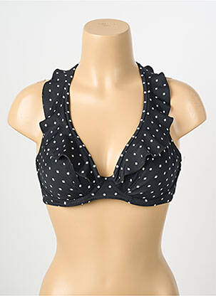 Sutien de costum de baie elasticitate sutien cupe întregi cu decolteu înalt negru FREYA femme