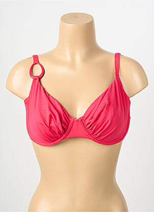 Sutien de costum de baie elasticitate sutien cupe întregi cu decolteu înalt roz SIMONE PERELE femeie