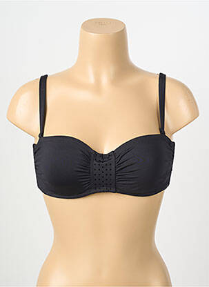 Sutien de costum de baie elasticitate sutien balconet cu decolteu înalt negru SIMONE PERELE femeie