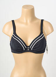 Sutien de costum de baie elasticitate sutien cupe întregi cu decolteu înalt negru LIDEA femme