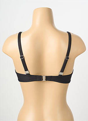 Sutien de costum de baie elasticitate sutien cupe întregi cu decolteu înalt negru ANTIGEL femeie