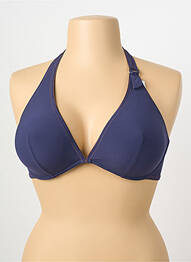 Sutien de costum de baie elasticitate sutien cupe întregi cu decolteu înalt albastru PRINCESSE TAM-TAM femme