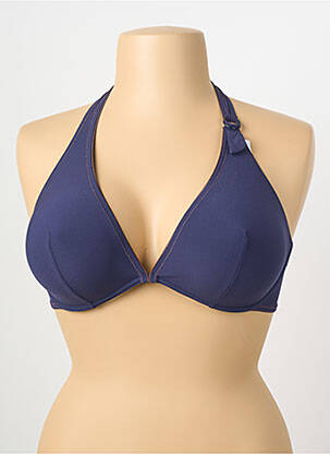 Sutien de costum de baie elasticitate sutien cupe întregi cu decolteu înalt albastru PRINCESSE TAM-TAM femme