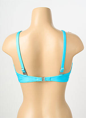 Sutien de costum de baie elasticitate top triunghiuri albastru ANTIGEL femeie