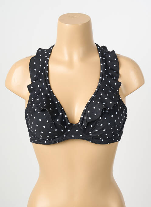 Sutien de costum de baie elasticitate sutien cupe întregi cu decolteu înalt negru FREYA femme