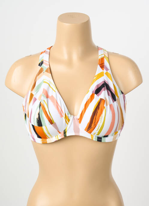 Sutien de costum de baie elasticitate sutien cupe întregi cu decolteu înalt alb FREYA femme