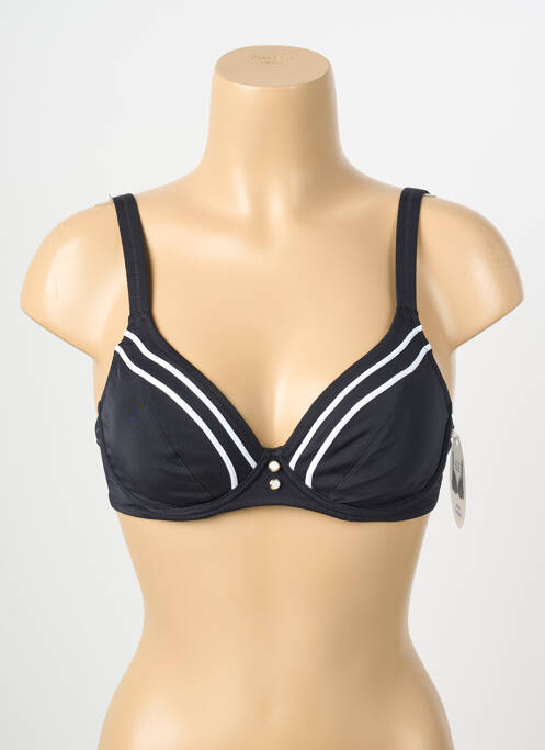 Sutien de costum de baie elasticitate sutien cupe întregi cu decolteu înalt negru LIDEA femme