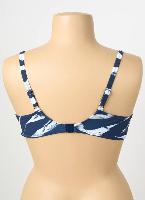 Sutien de costum de baie elasticitate sutien cupe întregi cu decolteu înalt albastru FANTASIE femme