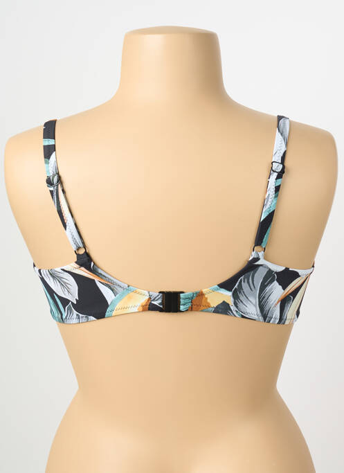 Sutien de costum de baie elasticitate sutien cupe întregi cu decolteu înalt negru FANTASIE femme