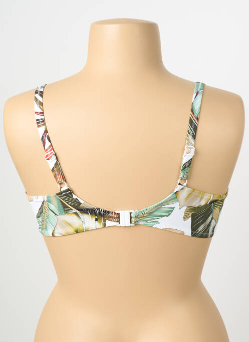Sutien de costum de baie elasticitate sutien cupe întregi cu decolteu înalt alb FANTASIE femme