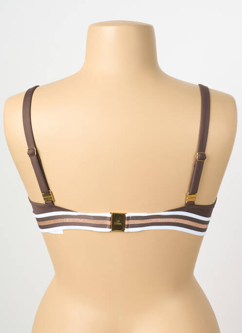 Sutien de costum de baie elasticitate top triunghiuri maro LISE CHARMEL femme