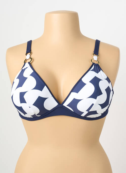 Sutien de costum de baie elasticitate sutien cupe întregi cu decolteu înalt alb LISE CHARMEL femme