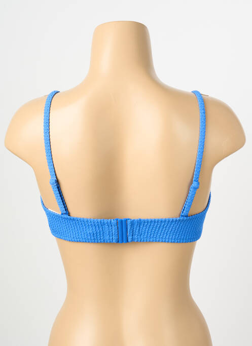 Sutien de costum de baie elasticitate sutien cupe întregi cu decolteu înalt albastru WATERCULT femme