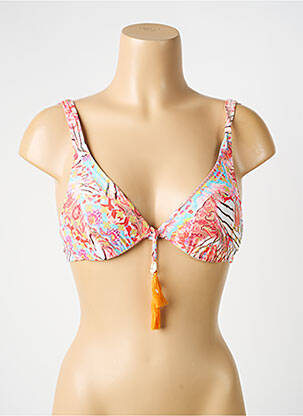 Sutien de costum de baie elasticitate sutien balconet cu decolteu înalt portocaliu WATERCULT femeie
