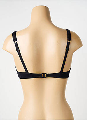 Sutien de costum de baie elasticitate sutien balconet cu decolteu înalt negru HUIT femeie