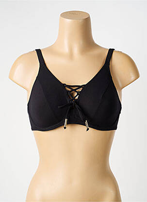 Sutien de costum de baie elasticitate sutien balconet cu decolteu înalt negru ANTIGEL femme