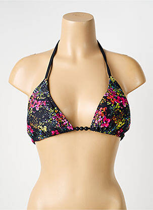 Sutien de costum de baie elasticitate top triunghiuri negru SUN GLOW femeie