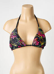 Sutien de costum de baie elasticitate top triunghiuri negru SUN GLOW femme