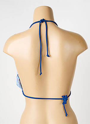 Sutien de costum de baie elasticitate top triunghiuri albastru SUN GLOW femeie