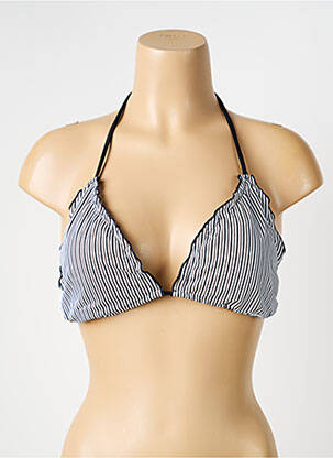Sutien de costum de baie elasticitate top triunghiuri negru SUN GLOW femeie