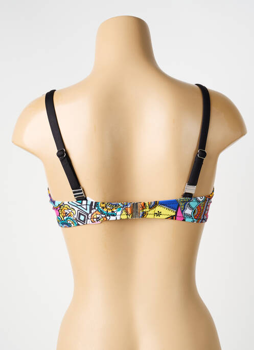 Sutien efect material satinat sutien cupe întregi cu decolteu înalt negru ANTIGEL femme