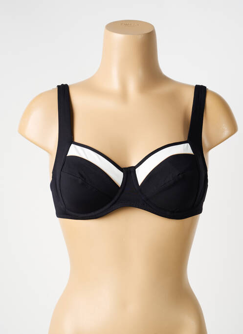 Sutien de costum de baie elasticitate sutien balconet cu decolteu înalt negru HUIT femme