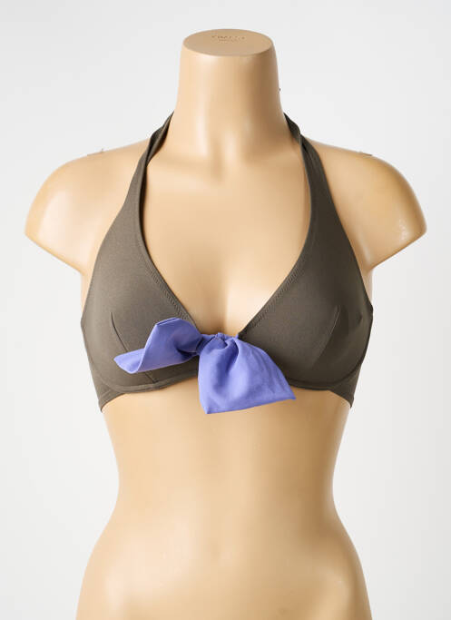 Sutien de costum de baie elasticitate sutien balconet cu decolteu înalt verde PRINCESSE TAM-TAM femme