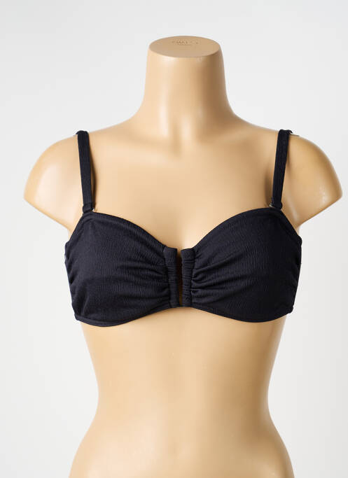 Sutien de costum de baie top bentiță top bentiță negru BLUELOBSTER femme