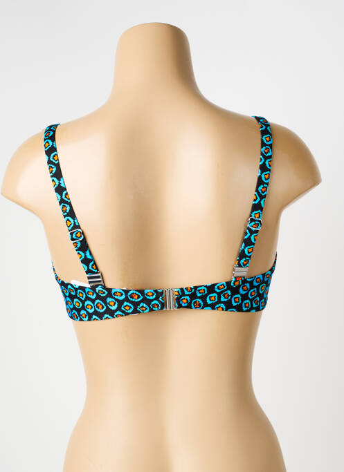 Sutien de costum de baie elasticitate sutien balconet cu decolteu înalt albastru ANTIGEL femme