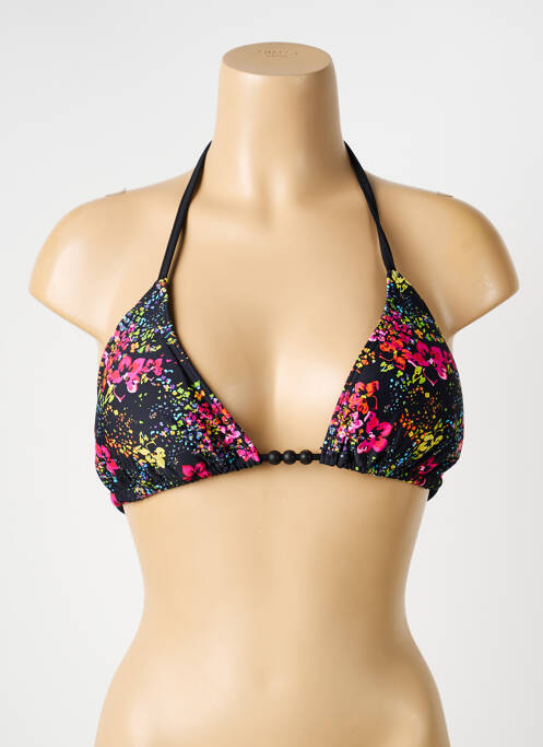 Sutien de costum de baie elasticitate top triunghiuri negru SUN GLOW femme