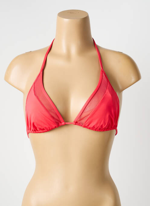 Sutien de costum de baie elasticitate top triunghiuri roșu BLUELOBSTER femme