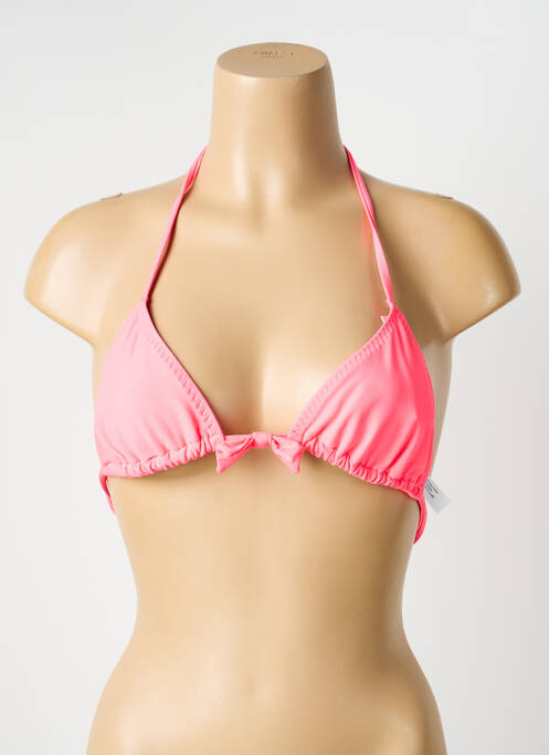Sutien de costum de baie închidere cu legături de legat sutien balconet cu decolteu înalt roz PRINCESSE TAM-TAM femme