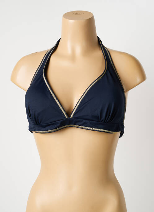 Sutien de costum de baie elasticitate sutien cu susținere înaltă și burete detașabil albastru BLUELOBSTER femme