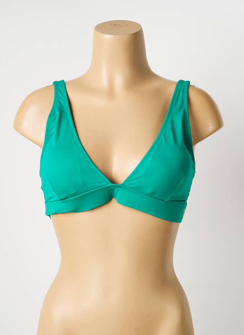 Sutien de costum de baie elasticitate sutien cu susținere înaltă și burete detașabil verde GRAIN DE SABLE femme