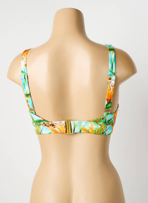 Sutien de costum de baie elasticitate sutien cu susținere înaltă și burete detașabil verde GRAIN DE SABLE femme