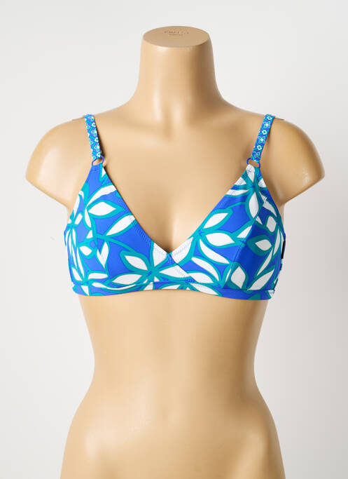 Sutien de costum de baie elasticitate sutien balconet cu decolteu înalt albastru ROSA FAIA femme