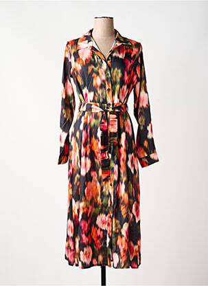 Rochie lungă mâneci lungi mâneci lungi portocaliu LOLA ESPELETA femme