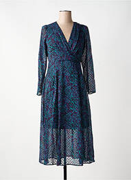 Rochie lungă mâneci lungi mâneci lungi verde LOLA ESPELETA femme