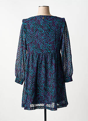 Rochie scurtă croială evazată mâneci lungi verde LOLA ESPELETA femeie